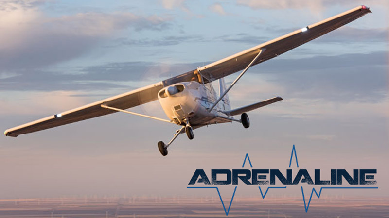 adrenalinski let avionom